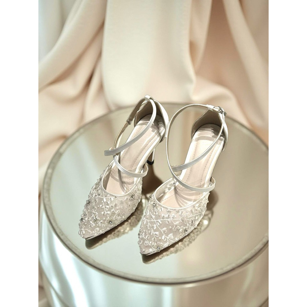 SEPATU PERNIKAHAN - CAVA PRIVE WEDDING shoes HEELS Sz. 39