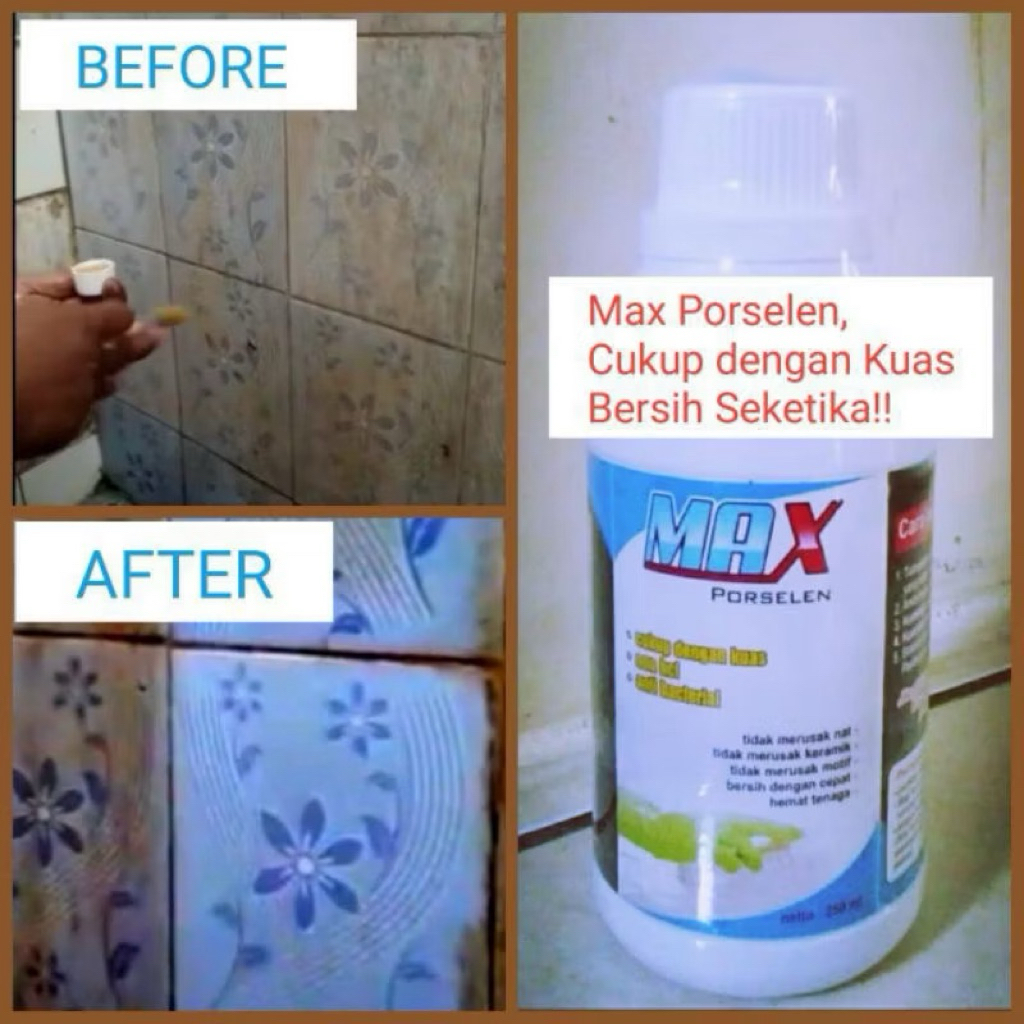 Max Porselen Pembersih Kerak Keramik Kamar Mandi Ampuh Membandel