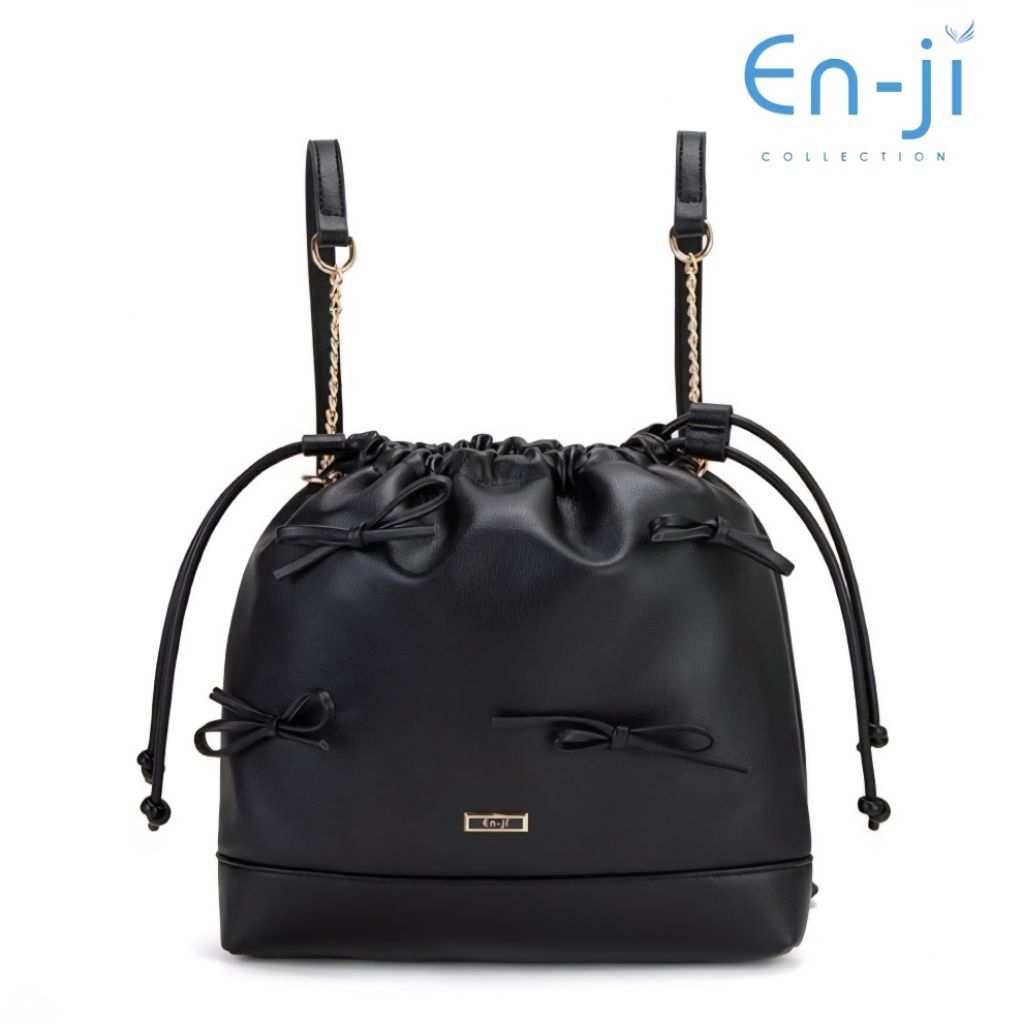 ENJI [NEW] MANRI RANSEL backpack enji ransel enji Black Backpack Tas Ransel Ransel Wanita Ransel Enj