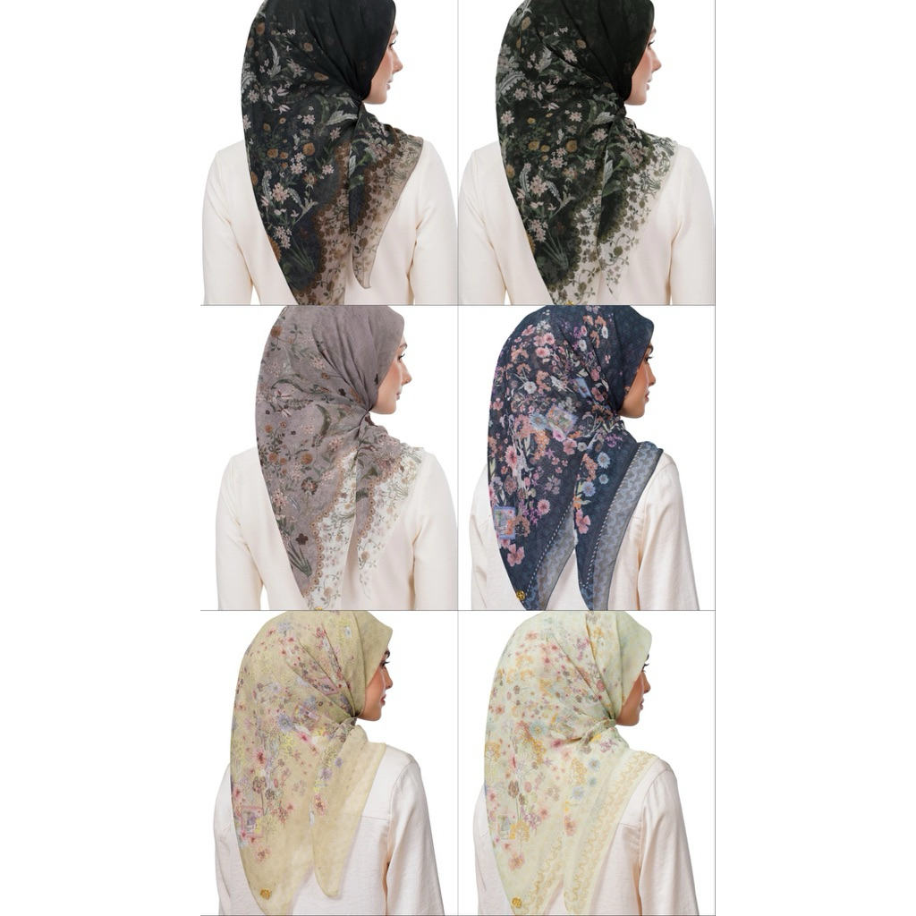 SCARF NADA PUSPITA THE NILE, ETHNIC, LACE POEM, TALES OF THE VINE, JACQUARD
