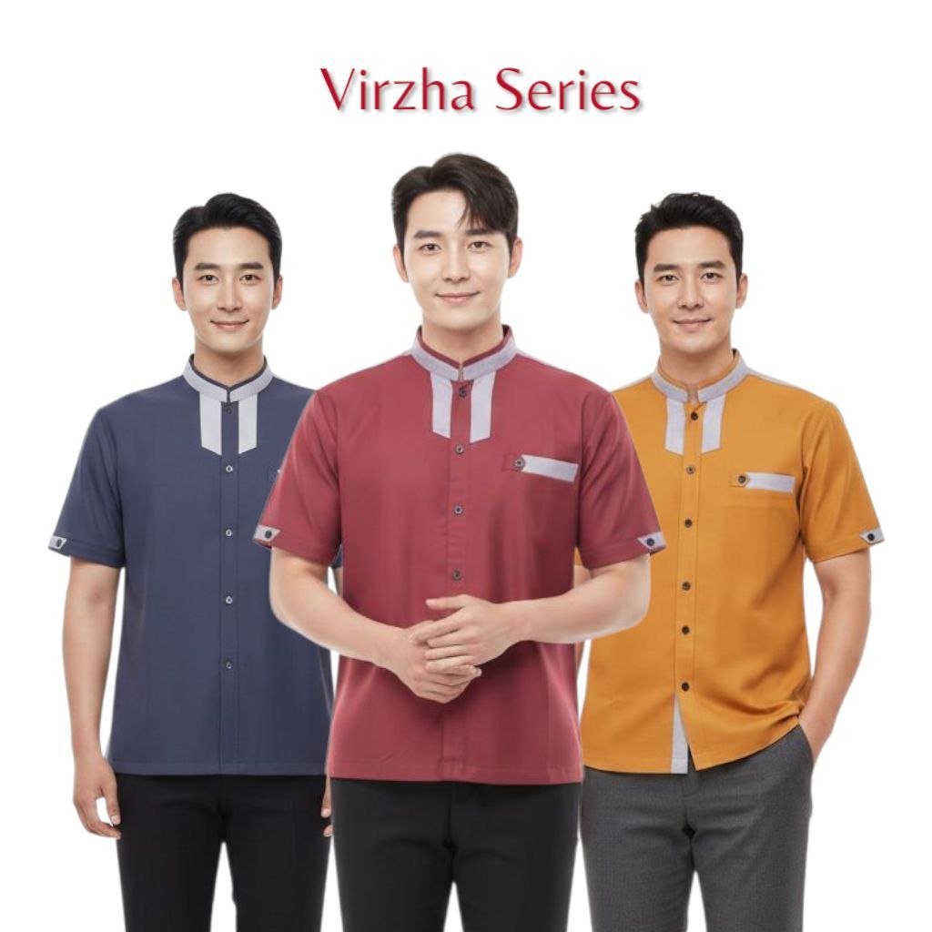 kemeja koko/baju koko pria terbaru mahogany hitam burgundy