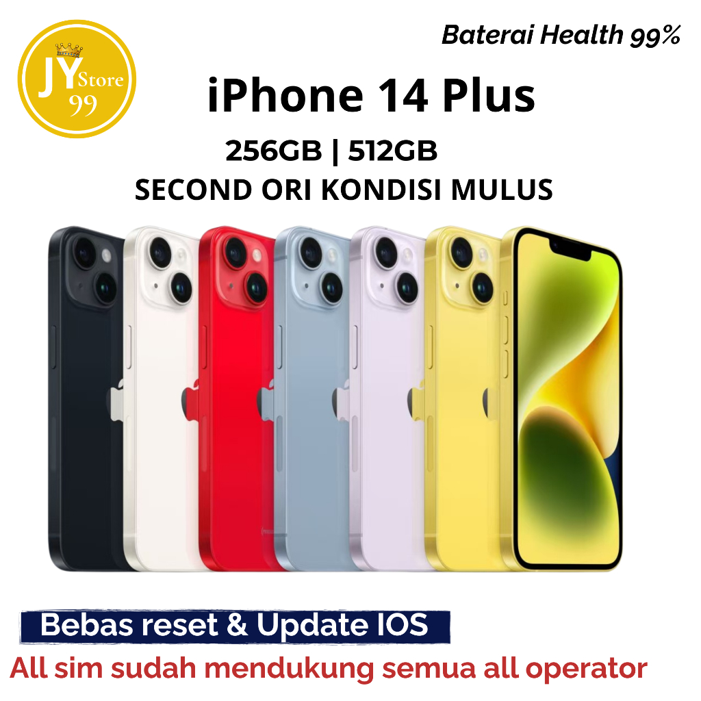IP 14 & 14 PLUS SECOND MULUS ORIGINAL BERGARANSI