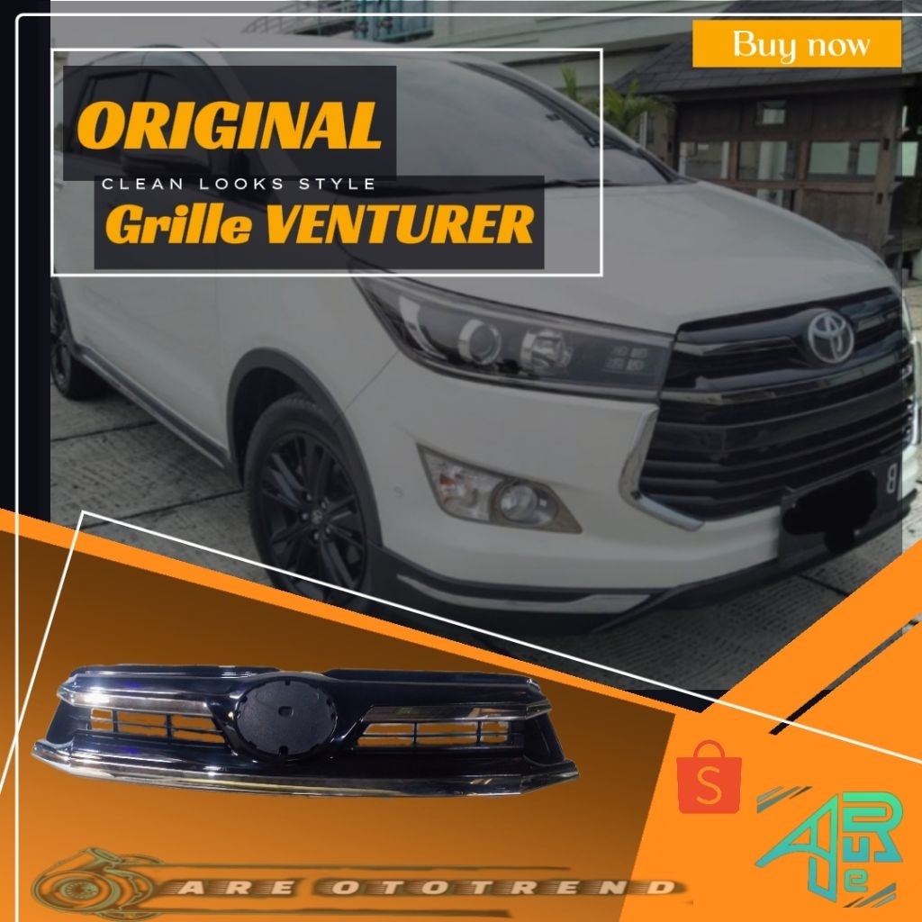 ORIGINAL Grille logo Gril depan Grill bemper Toyota Innova Reborn Venturer 2016 2017 2018 2019 (BLEA
