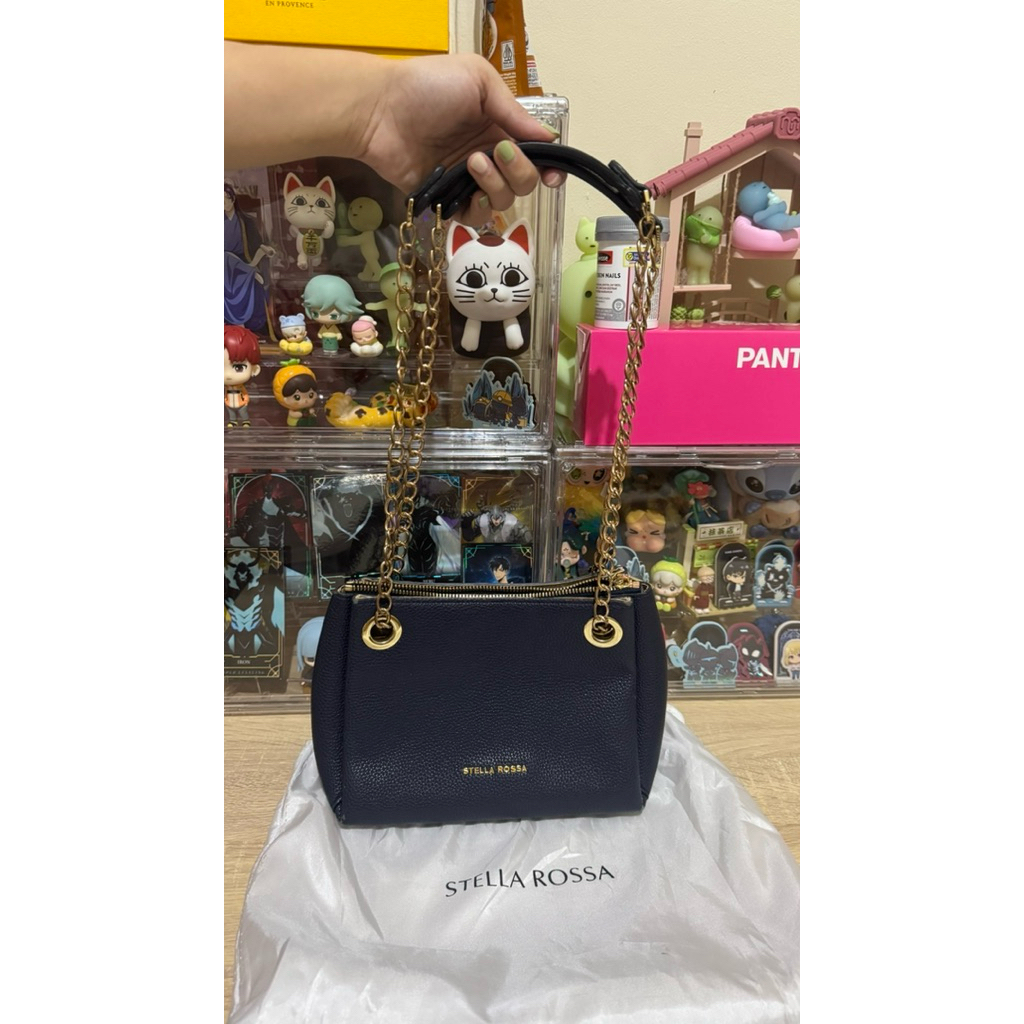 Preloved - Stella Rossa Suri Chain Bag Navy Sling/Shoulder Bag
