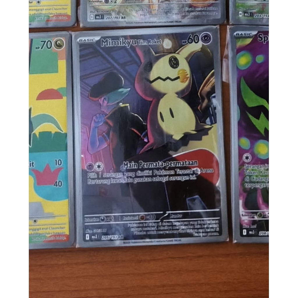 AR Mimikyu Tim Rocket - Mega Impian Pokemon Card
