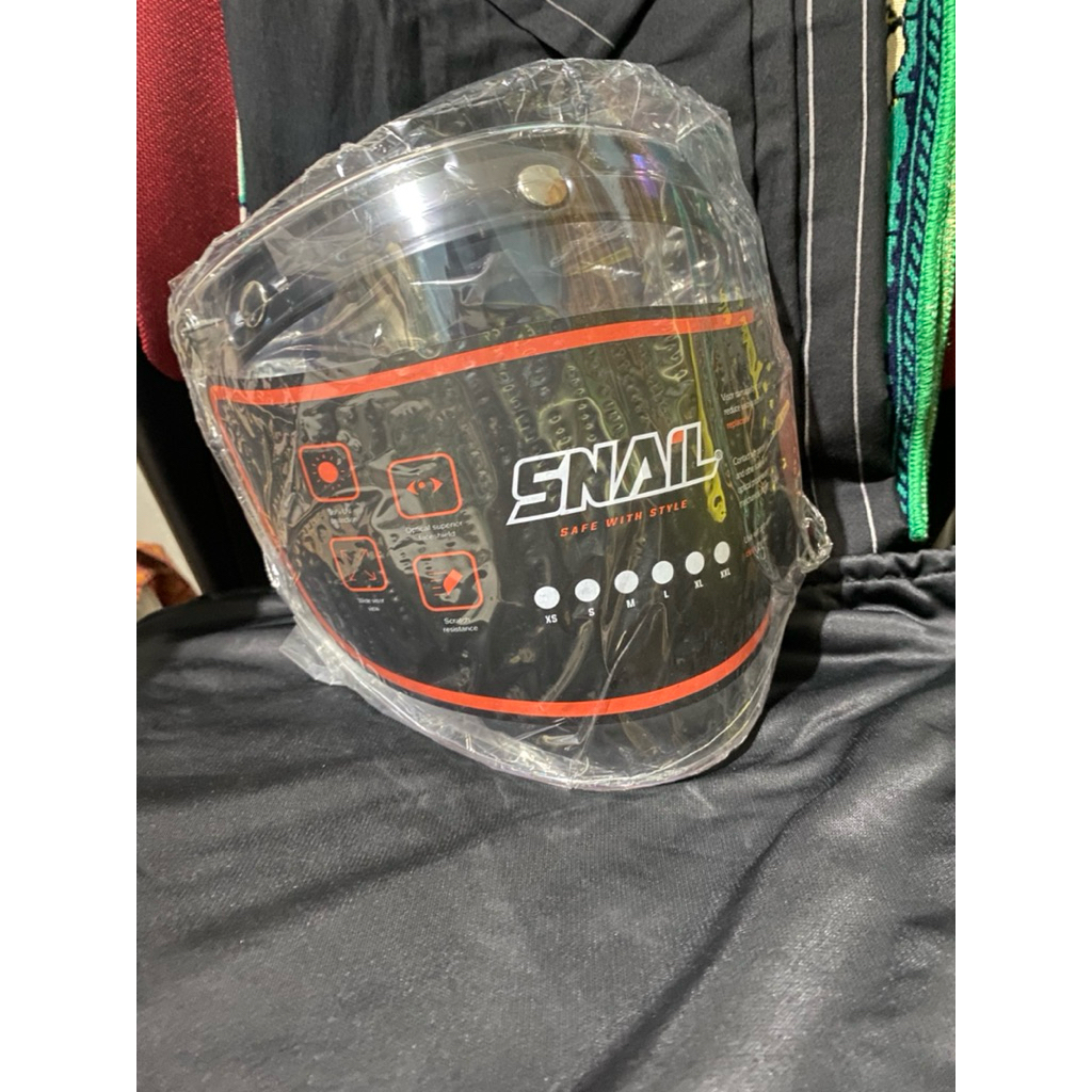 Kaca Visor Helm Snail Injak Venom Bening / Clear Slimhead Slim Head