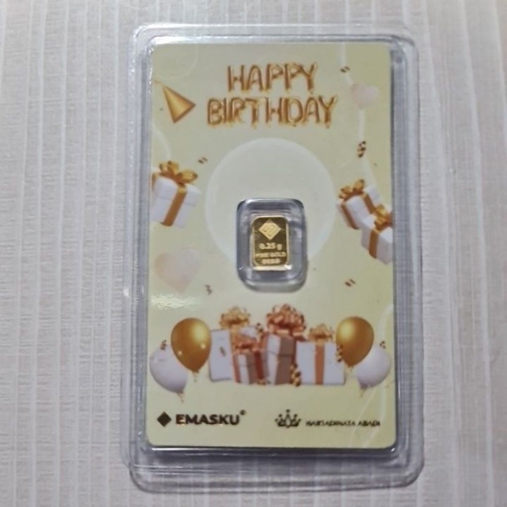 Lm Emasku series Happy Birthday 0.25 gr