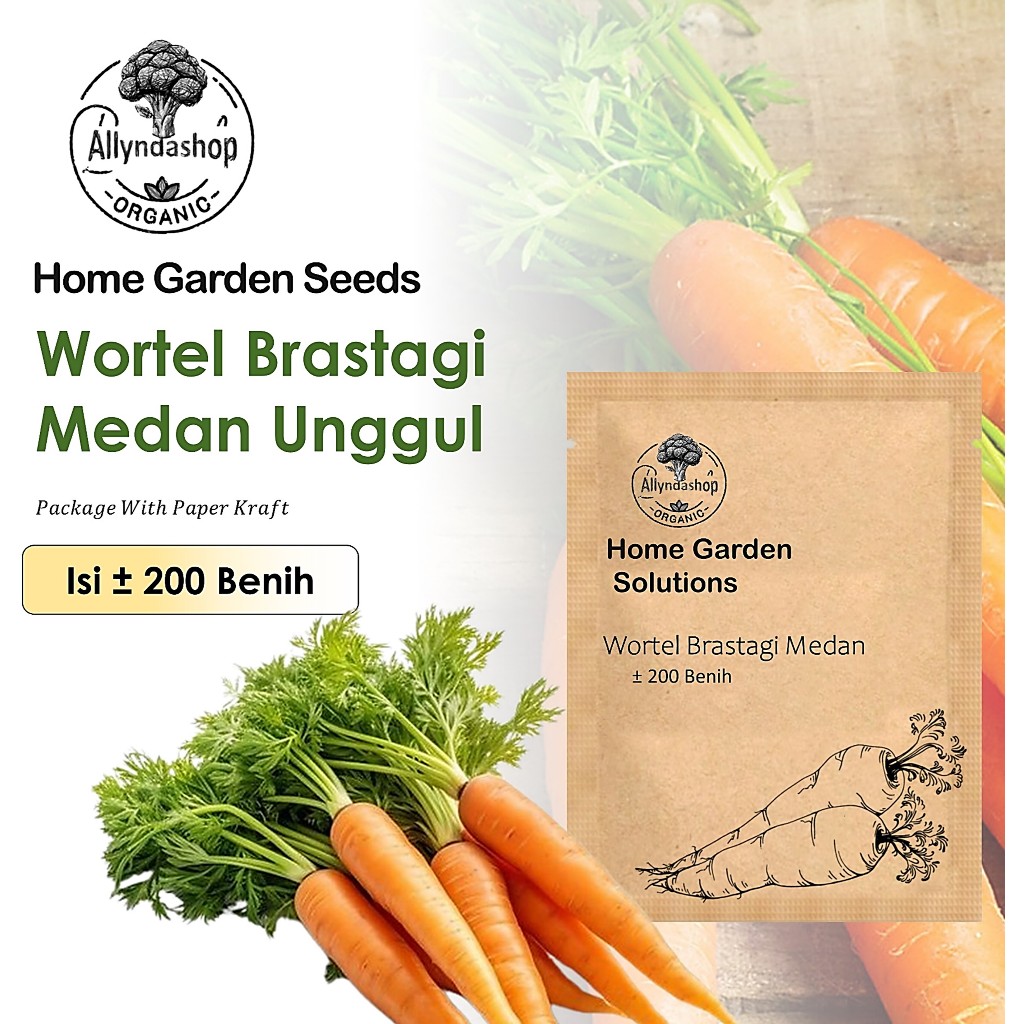 Biji - Bibit Benih Sayur Sayuran Wortel Brastagi Medan Unggul