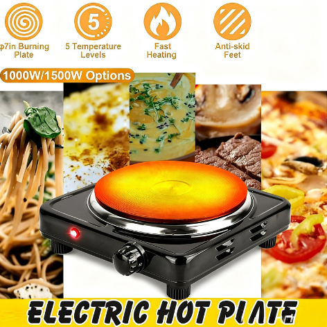 MEGA STARLUX Kompor Listrik 1 Tungku hemat listrik low watt portable Mini 1000W SHP 5702B