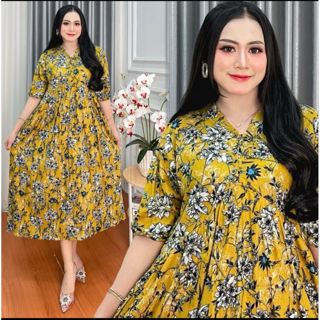 Daster Rayon Marisa Ld 120 Kekinian Busui