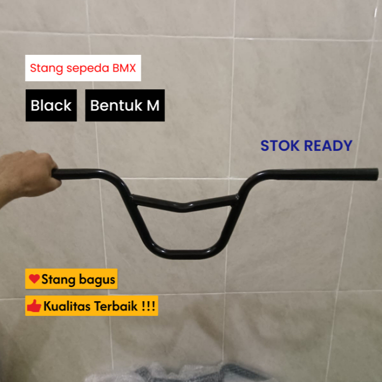 Stang M Sepeda BMX 20 Inch - Handlebar BMX Model M untuk Sepeda Anak & Remaja Keren
