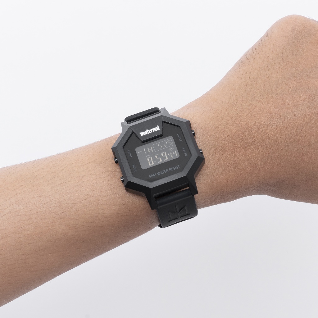 GESTALT AB Imperat MATERNAL DISASTER BLACK DIGITAL WATCH JAM TANGAN HITAM ORIGINAL