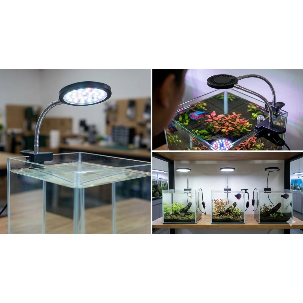 Lampu jepit kusus aquascape merk yamano