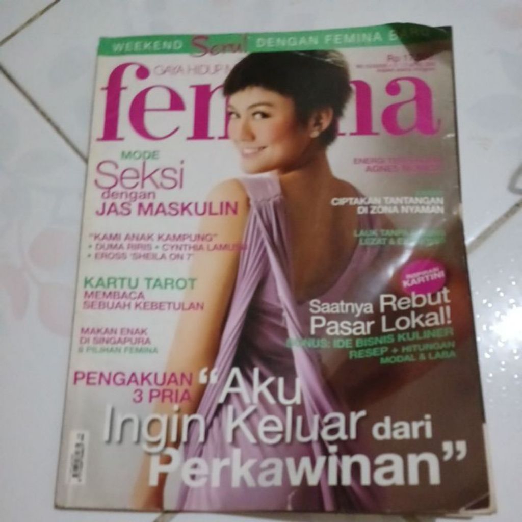 625 Majalah Femina tahun 2009 dan 2012