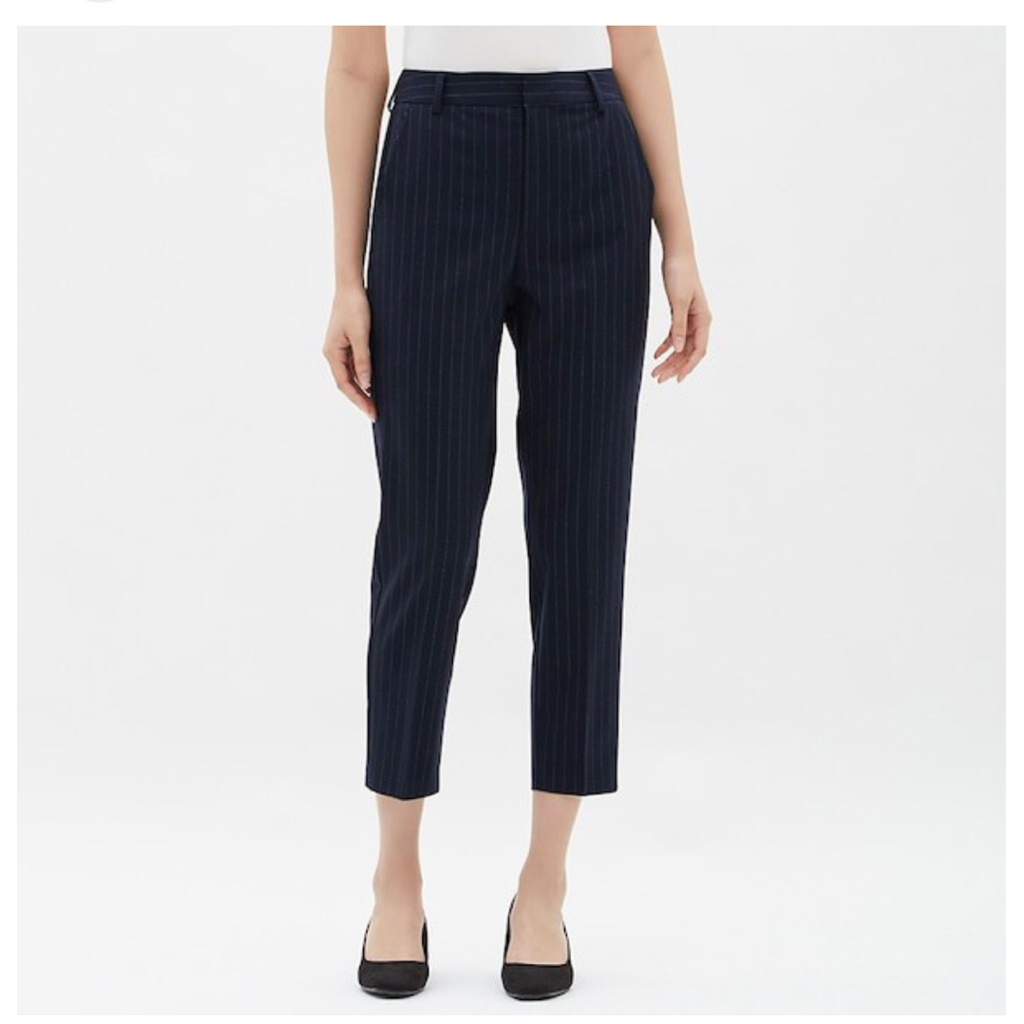 Stradivarius navy Stripe pants