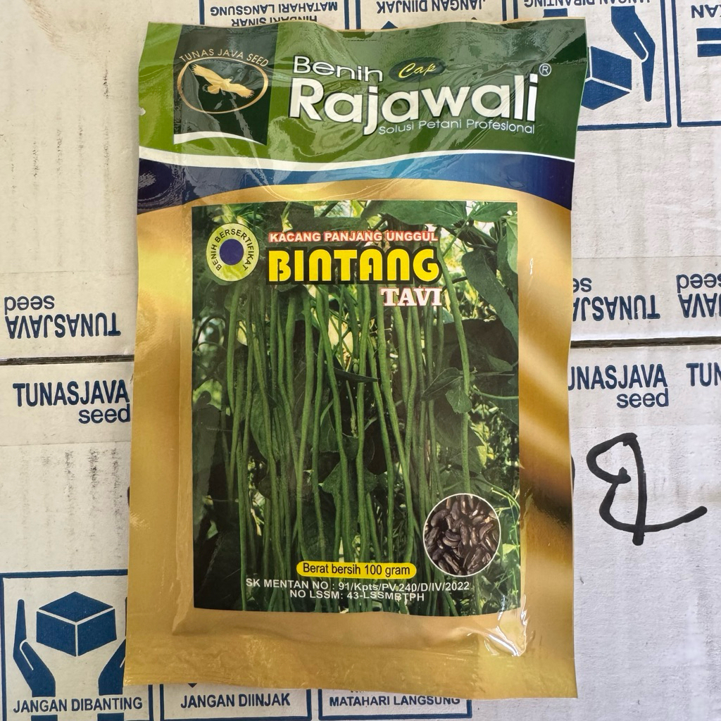 Benih Kacang Panjang BINTANG TAVI Cap Rajawali 100 gram