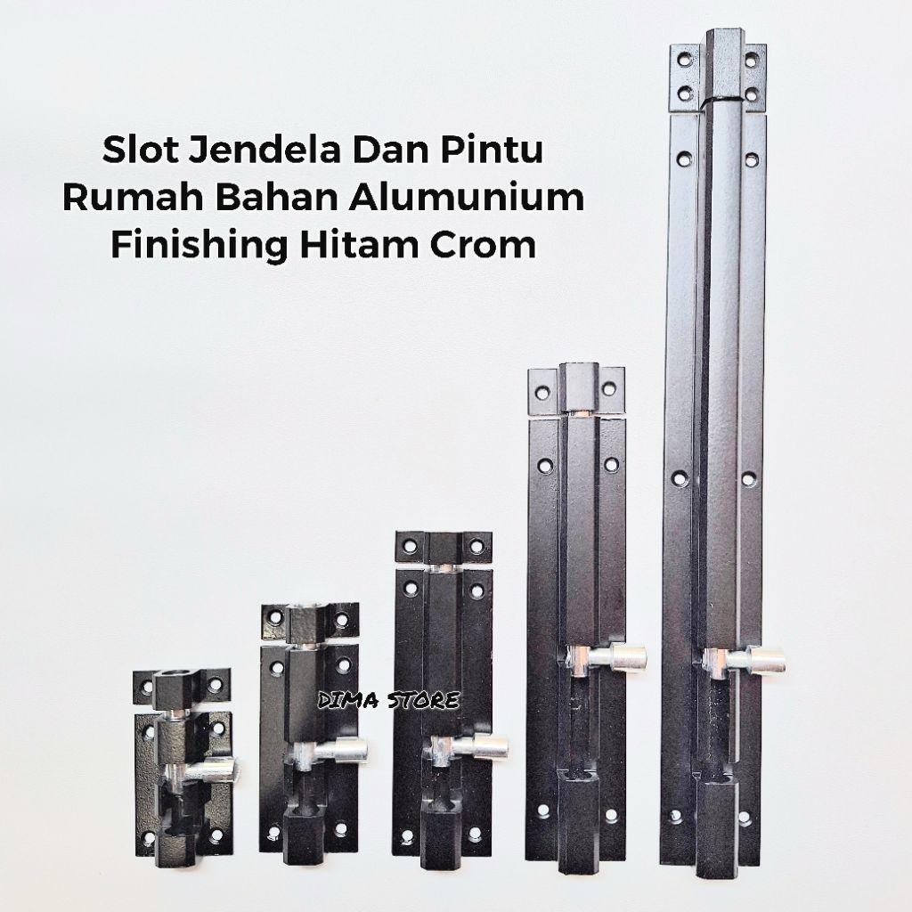 Slot Jendela Dan Pintu Rumah Aluminium Hitam Dop Grendel Pintu Kupu Tarung Pengunci Pintu Kupu Kupu 