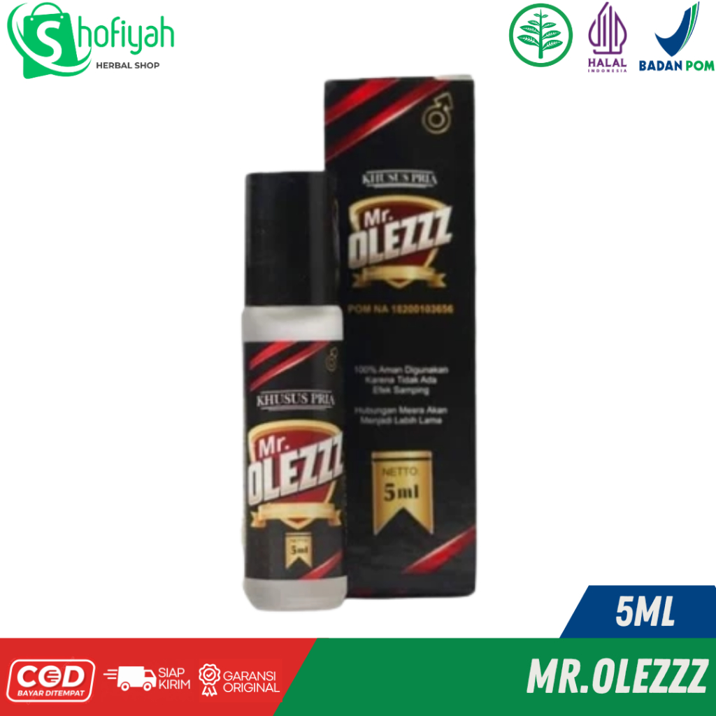 MR. OLEZZ Massage Oil Herbal Pria – Minyak Pijat  OlesBPOM Halal | Original Resmi