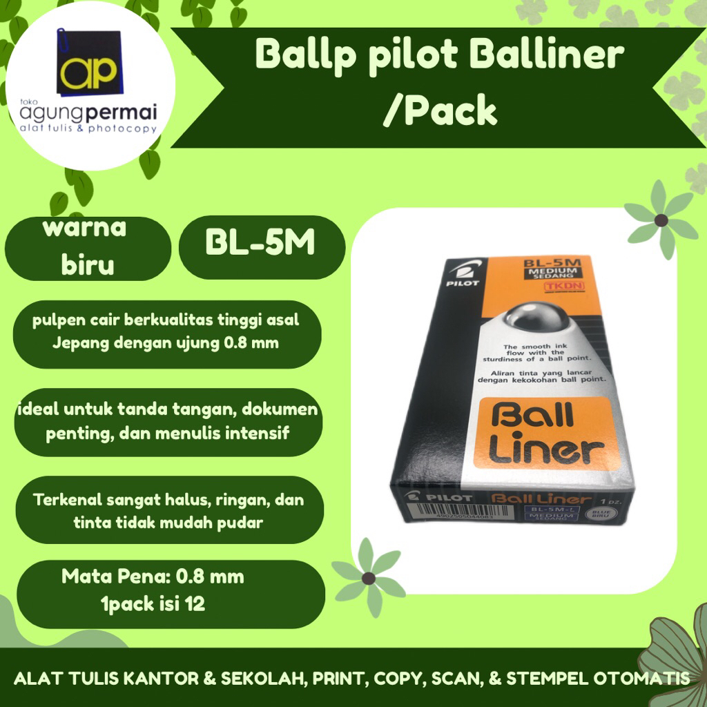 Ballpoint Pilot Balliner/Pack