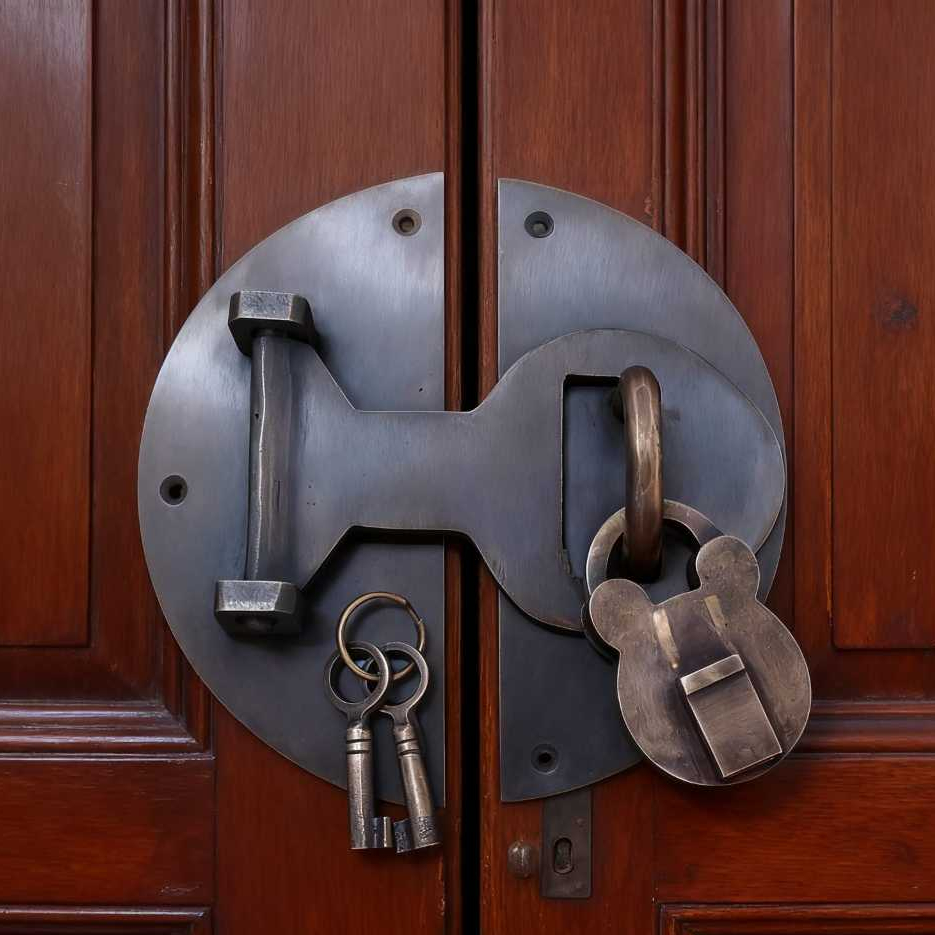 Overpal Kunci Gembok Kuningan Antik Overpal Pengunci Pintu Rumah