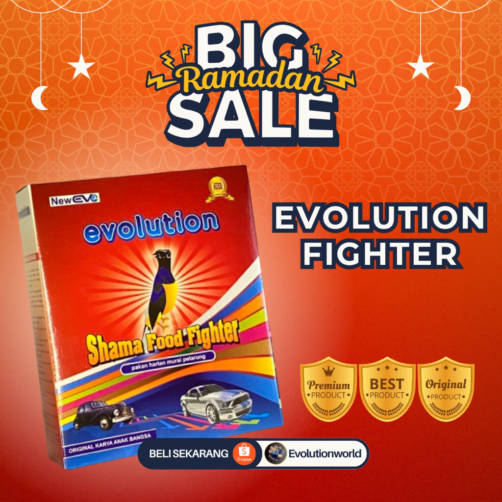 VOER BURUNG MURAI I VOER EVO FIGHTER I VOER HARIAN LOMBA I EVOLUTION BIRDFOOD
