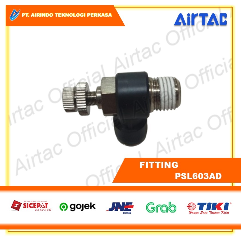 Fitting Airtac PSL603AD (Hitam)