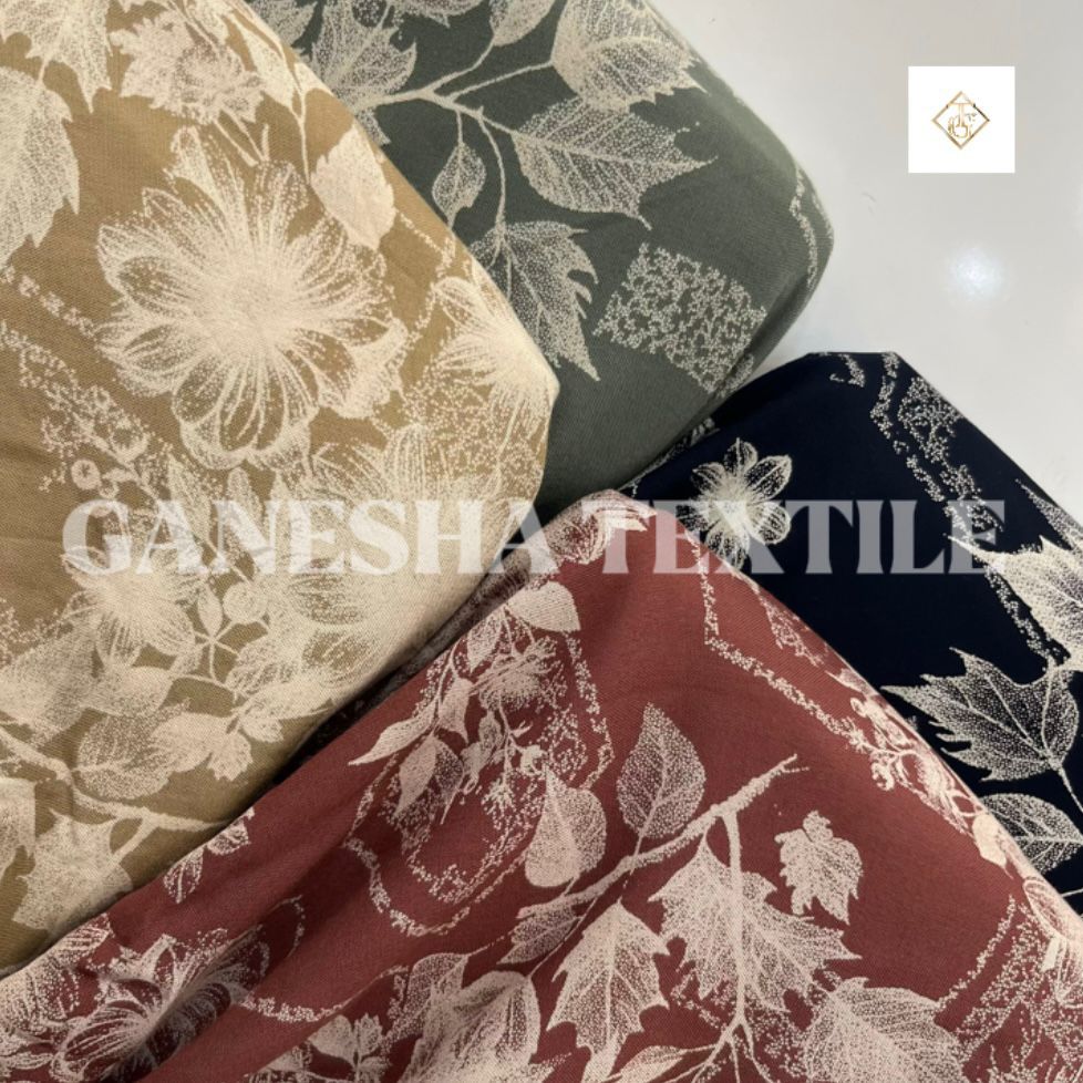 Kain Viscose Motif [[ LEBAR KAIN 1,5 CM/SATU METER 50 CM ]] GANESHA TEXTILE