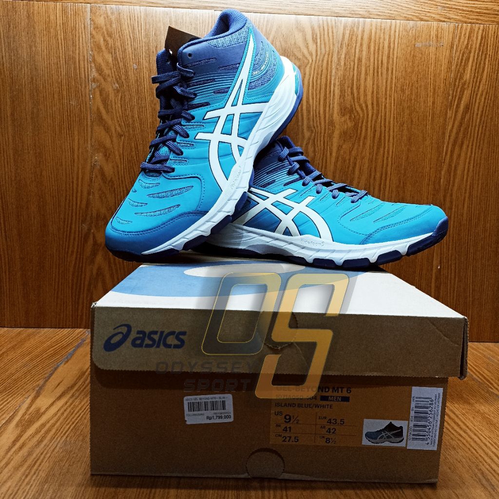 Sepatu Volley Asics GEL BEYOND MT6  (Blue/Whitel) 100% ORIGINAL