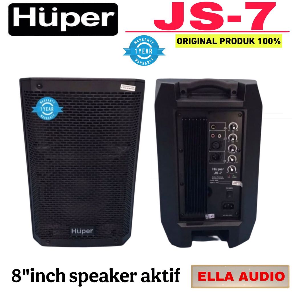 Huper JS-7 Speaker Aktif 8 inch Full Range  Huper JS-7