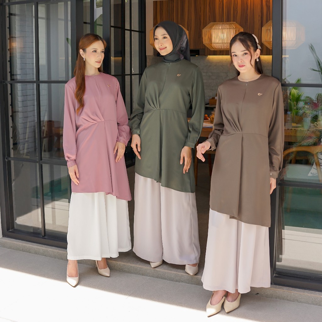 Ederra Larina Tunik / Atasan Wanita /  Tunik Polos Wanita