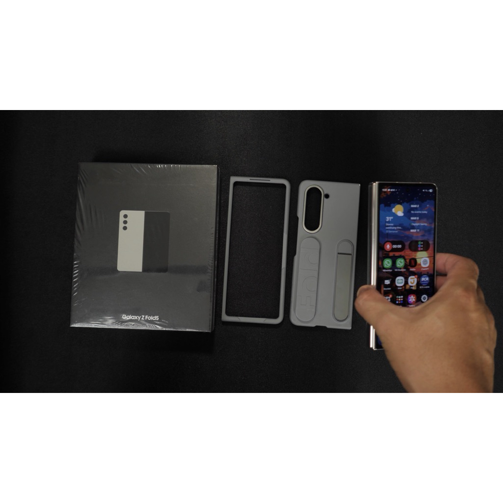 samsung galaxy z fold 5 ram 12/512 fullset mulus garansi aktif agustus 2026 bekas review