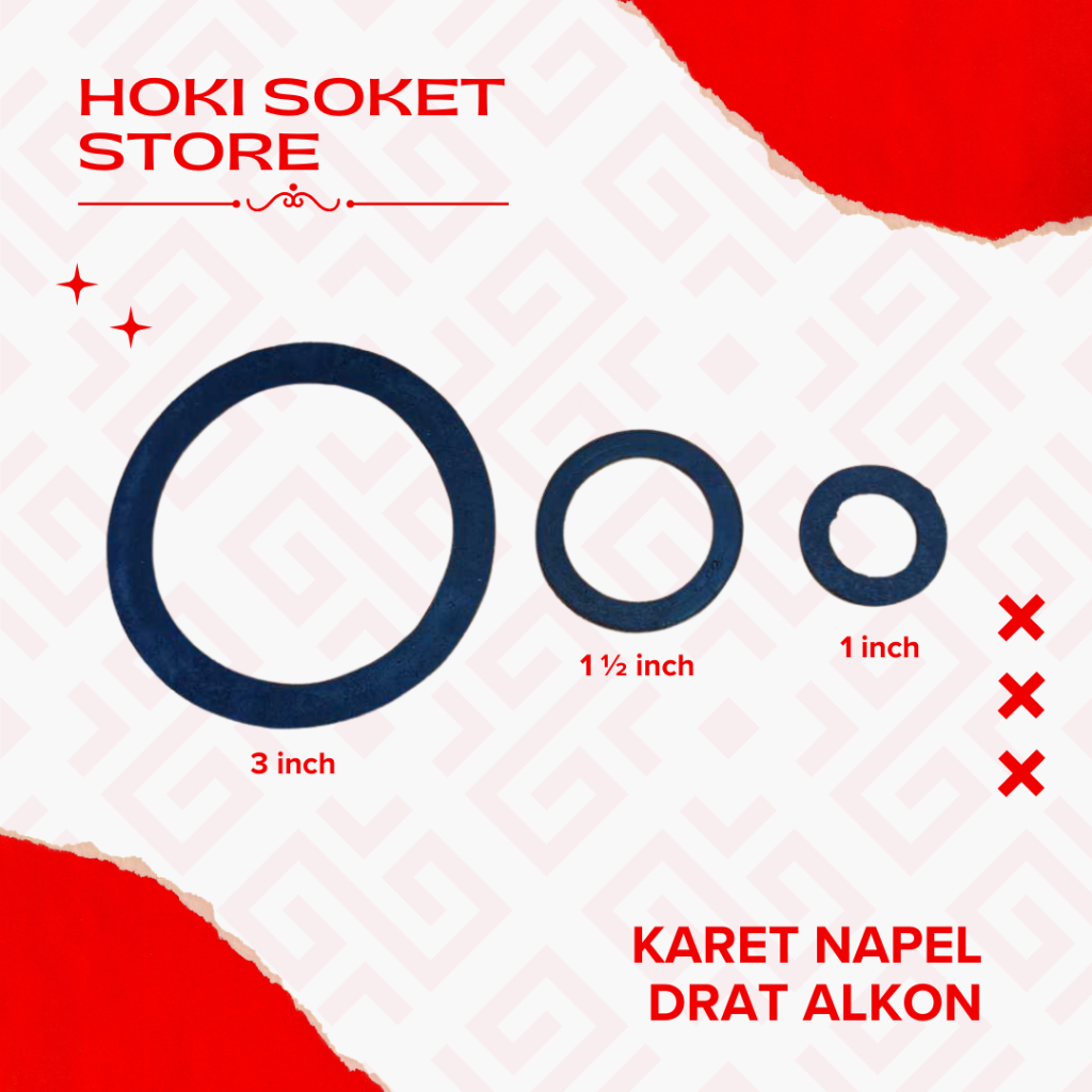 Peking karet nepel drat Alkon/socket