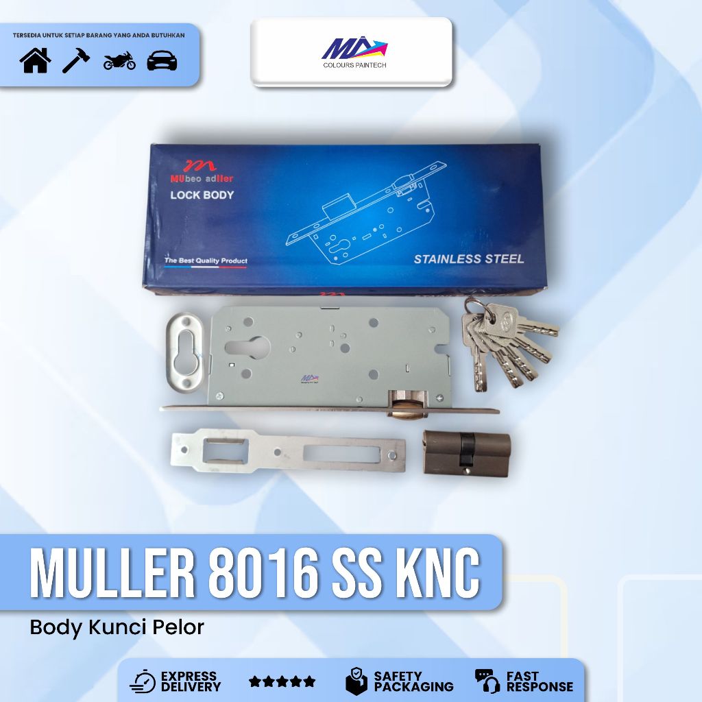 Body Bodi Pelor MULLER Kunci Pintu Kupu Tarung MULLER M 8016