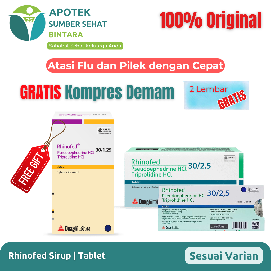 Rhinofed Sirup | Tablet - Atasi Pilek Anak dan Dewasa