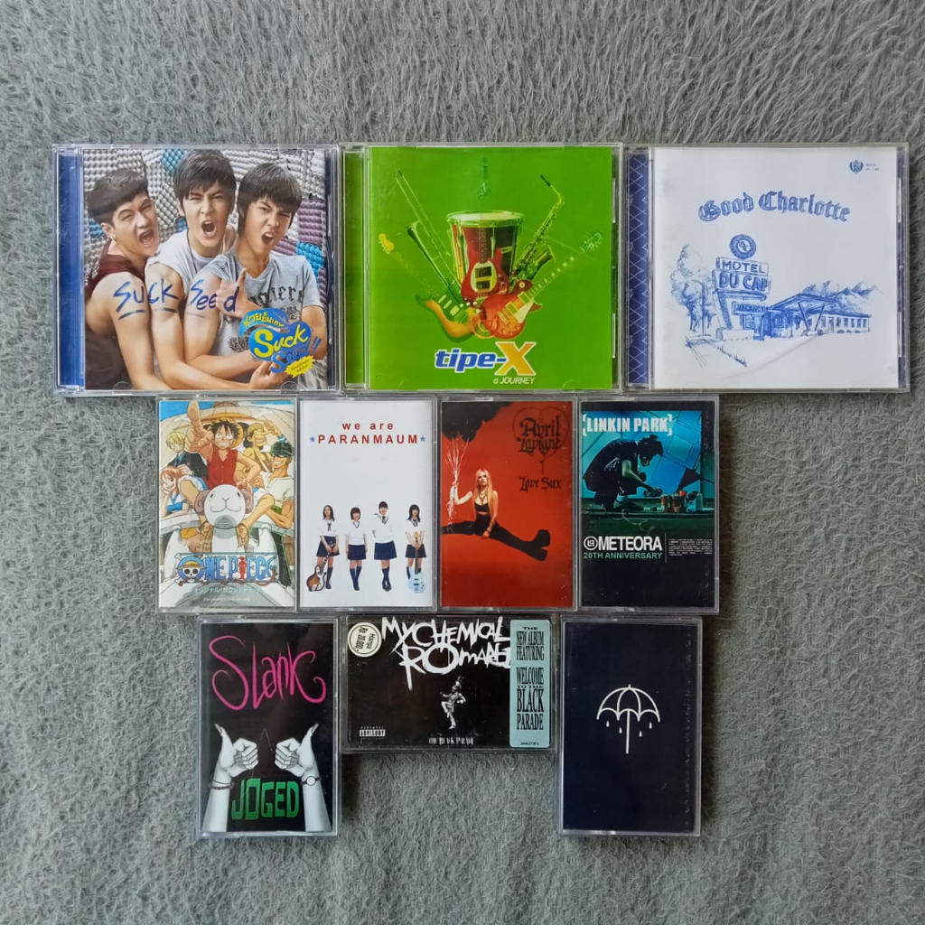 [USED ITEMS] Kaset Pita & CD Bootleg - Linkin Park - Avril Lavigne - My Chemical Romance / MCR - Par