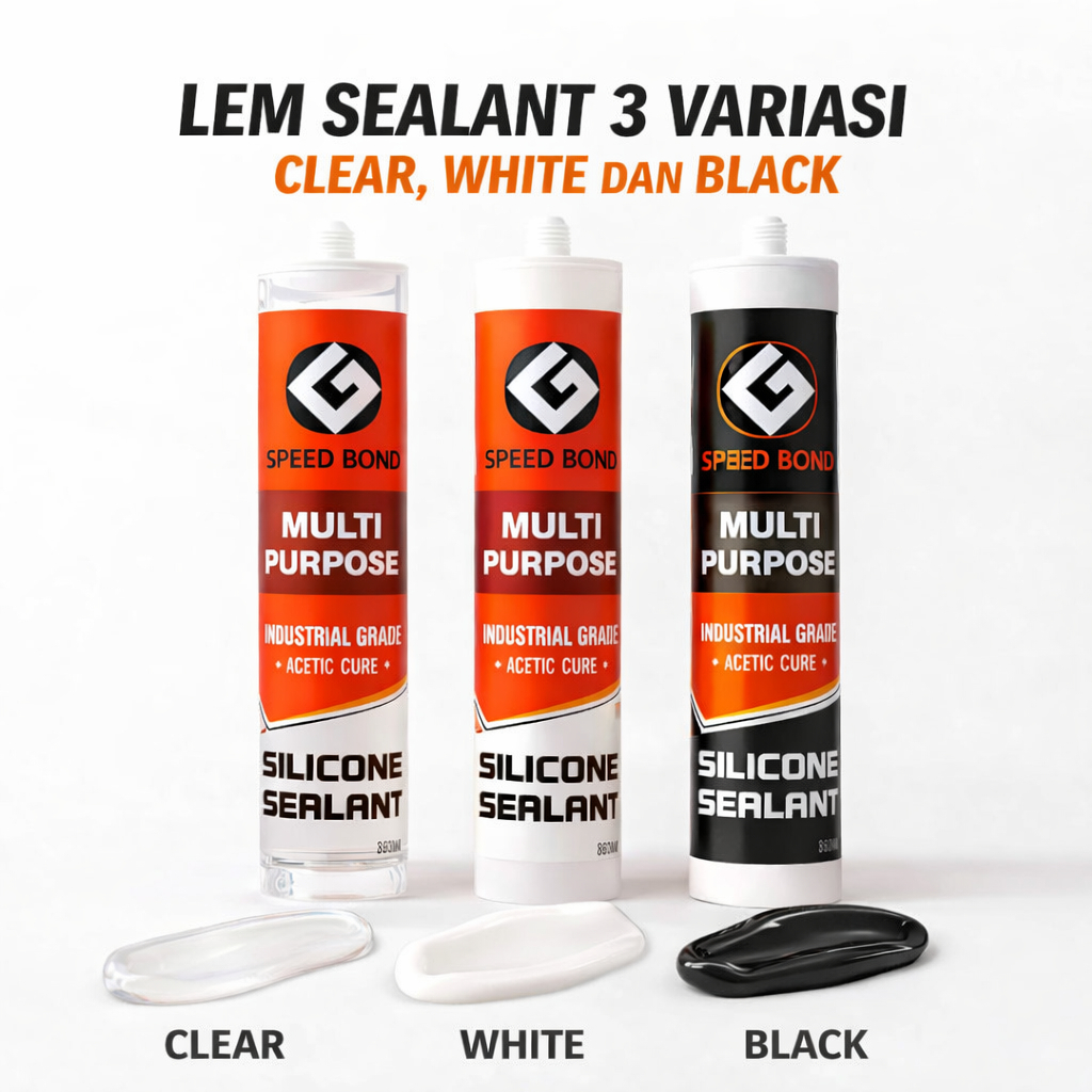 LEM SEALENT / LEM SILICON SEALENT / SEALENT KACA CLEAR ASAM / LEM HANDSOME SEALENT 300ML/LEM KALENG
