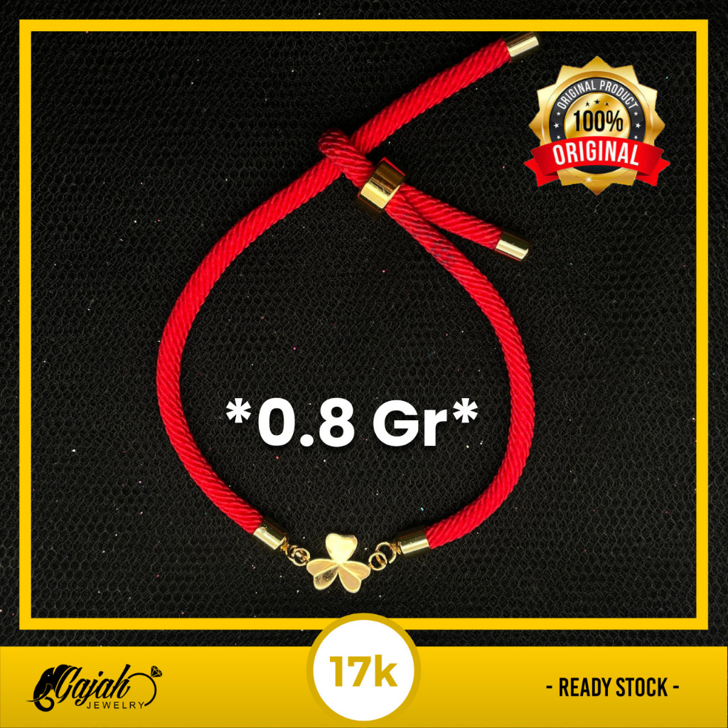 Gelang Tali Emas 17K - Toko Emas Gajah - 0.8 Gram 8457