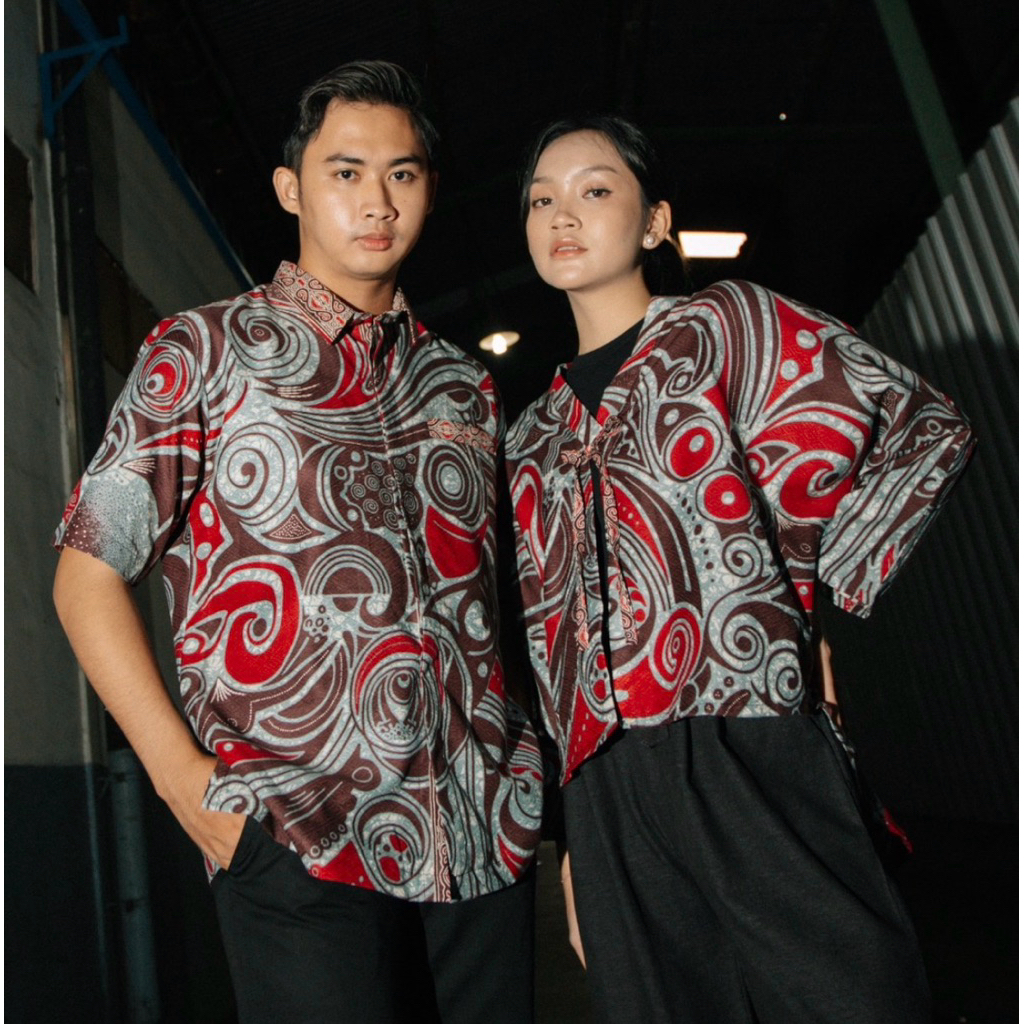 AMITA Batik Couple | Hem Pendek Pria | Outer Kimono Wanita