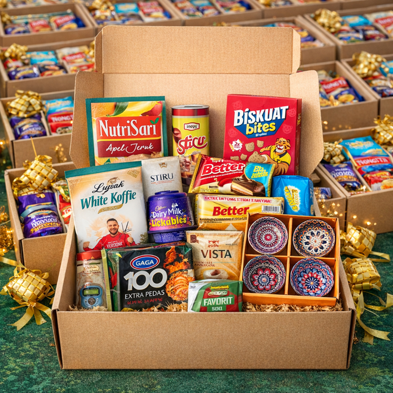 PROMO PAHA 7 Paket Hantaran Hampers Parcel Bingkisan Idul Fitri Natal Imlek Tahun Baru RUBY Sembako 