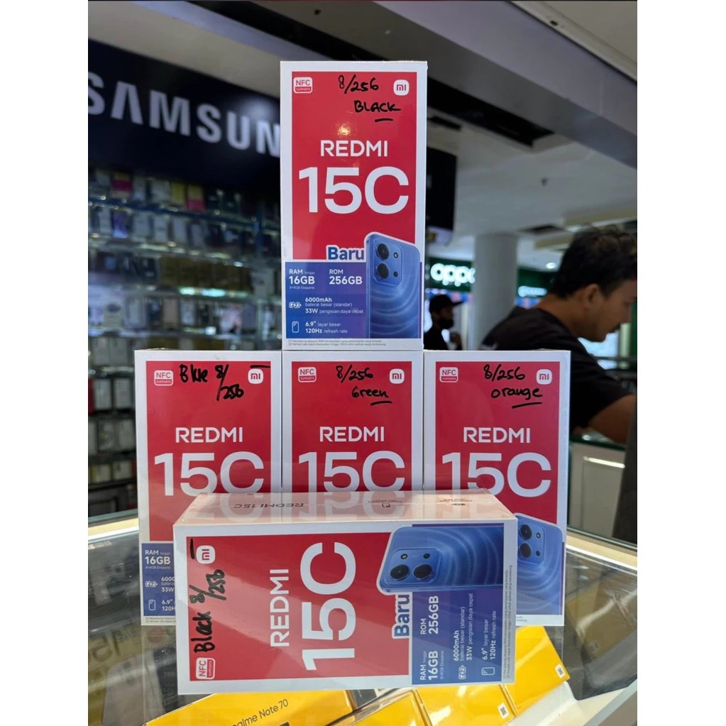 Xiaomi Redmi 15C NFC 8/256GB Smartphone Garansi Resmi
