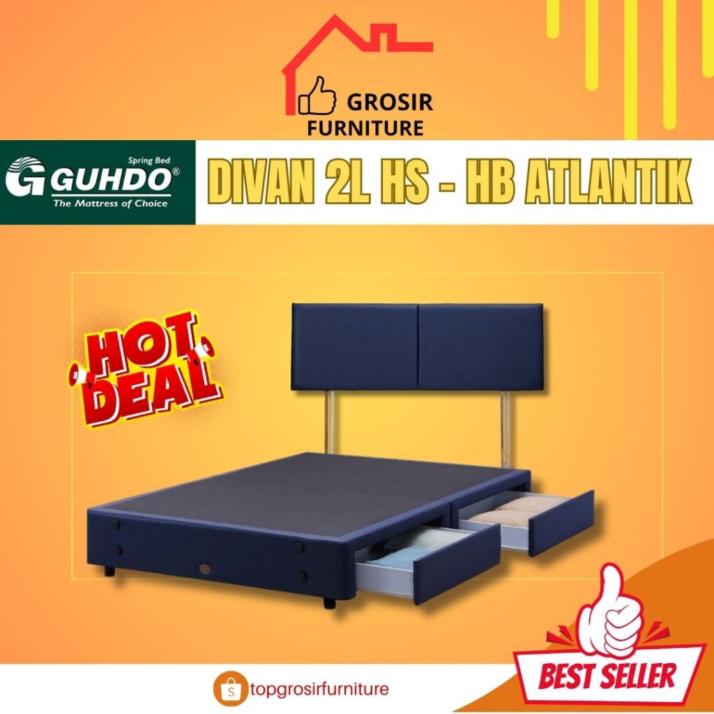 GUHDO DIVAN DRAWER 2L HS TANPA KASUR - SANDARAN ATLANTIC