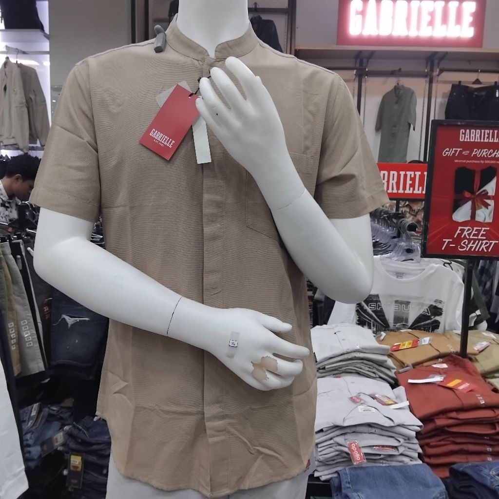 gabrielle baju muslim / baju taqwa / baju koko lengan pendek regular fit