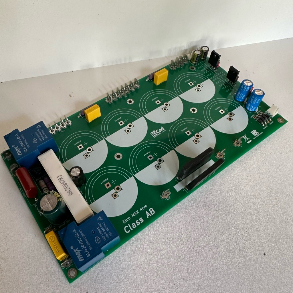 Kit psu class AB isi 8 untuk diameter elco 4cm lengkap softstar dan psu simetris pcb dobel layer