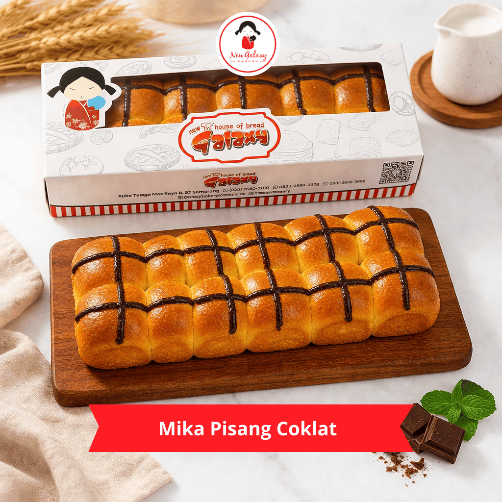 Roti Mika Coklat | Roti Bun Coklat