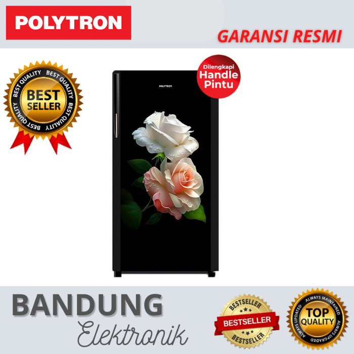 POLYTRON Kulkas 1 Pintu Belleza 170 Liter - PRA 17DRD