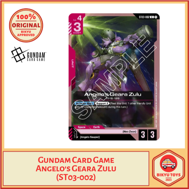 Gundam Card Game Angelo's Geara Zulu (ST03-002) ENGLISH EN ORIGINAL