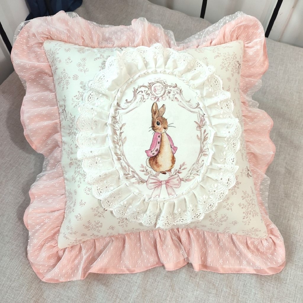 Sarung Bantal Sofa Cushion Cover Kursi Tamu Aesthetic Ukuran 40*40 Minimalis Cantik Modern  Bahan Ka