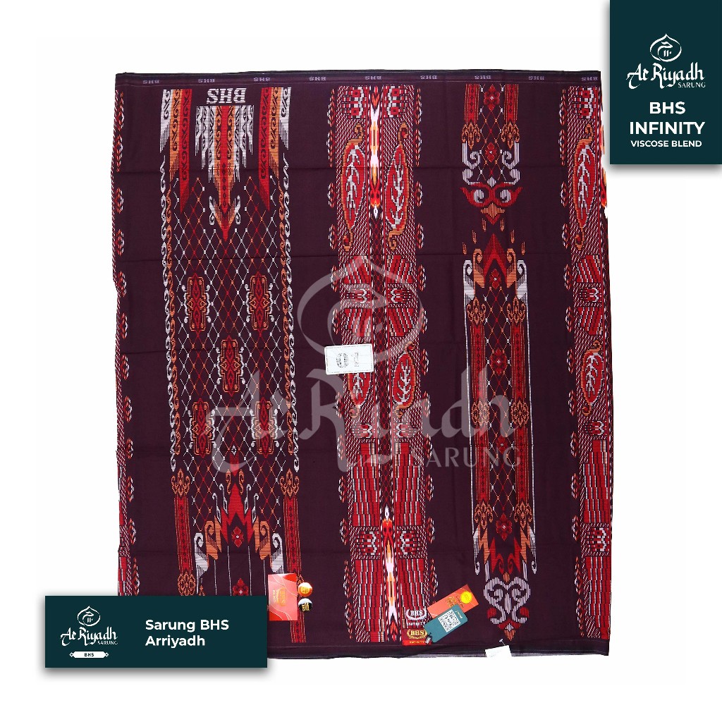 Sarung BHS INFINITY Super Gold Silver Variant Hitam Putih Warna Motif Batik CBA CBD KJC KJD KJE KJG 