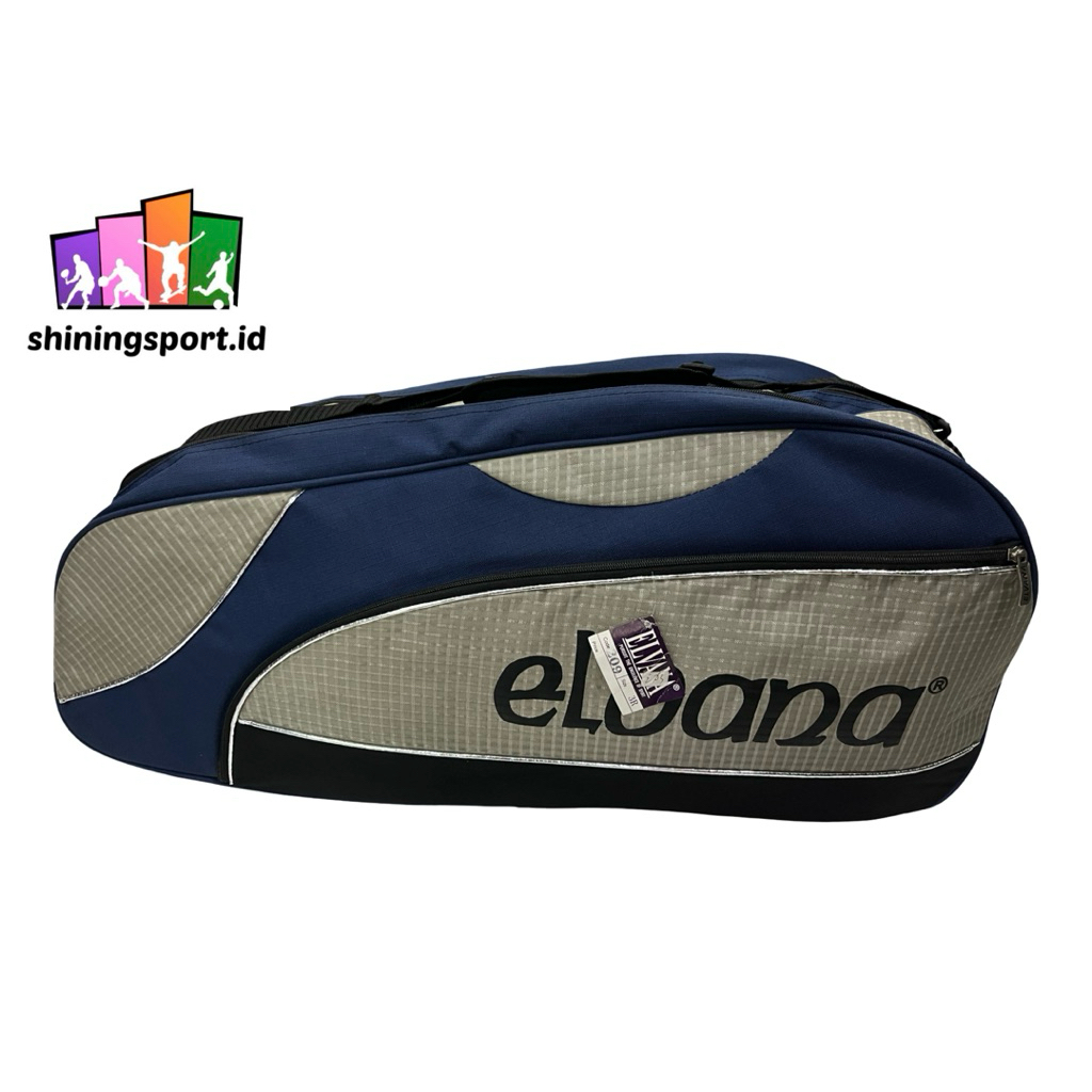 Tas Raket Badminton Elvana 3R Model Ransel 100% Original