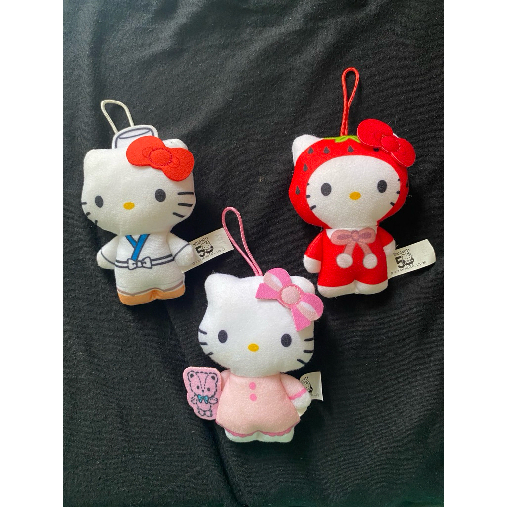 GANCI HELLO KITTY 50th ANNIV KEYCHAIN PLUSHIE PRELOVED